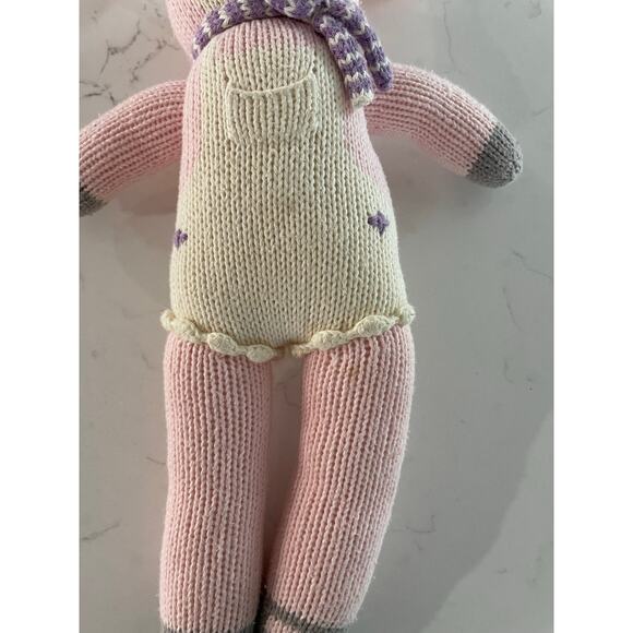 BlaBla Fleur the Bunny Knit Stuffed Animal - Picture 3 of 4